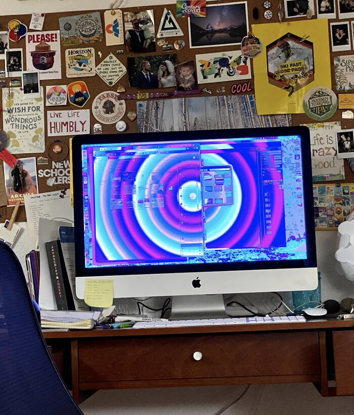 Sitting 10 Feet Away In My Bed And My Computer Woke Up From Its Slumber To Connect To The Void