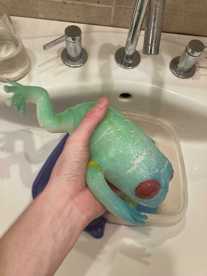 I Found One Of Those Magic Grow Animals From The 2000s That Had Continued To Expand Since My Childhood