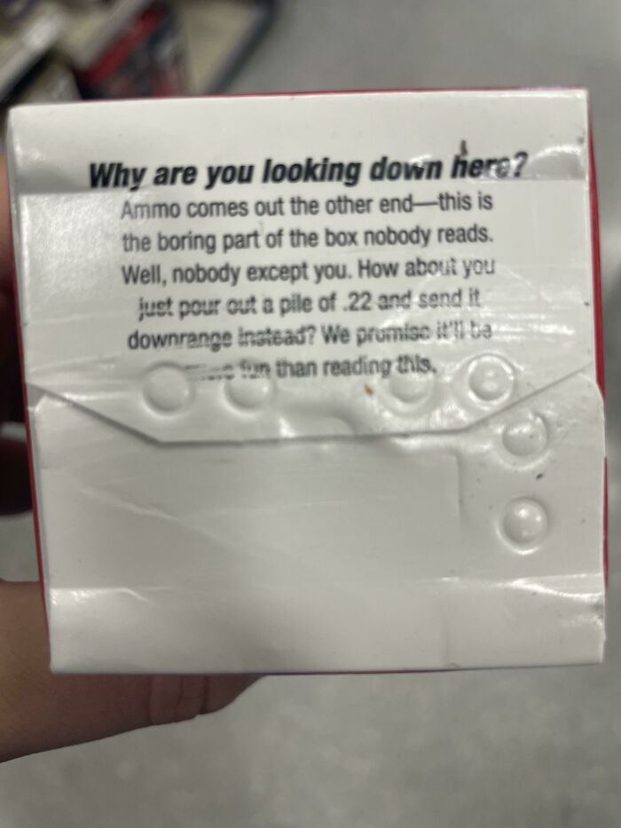 Little Funny Thing I Found On The Bottom Of An Ammo Carton