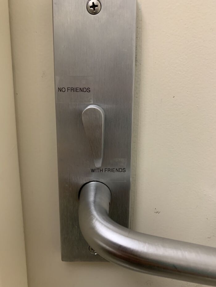 Found On Bathroom Door Lock