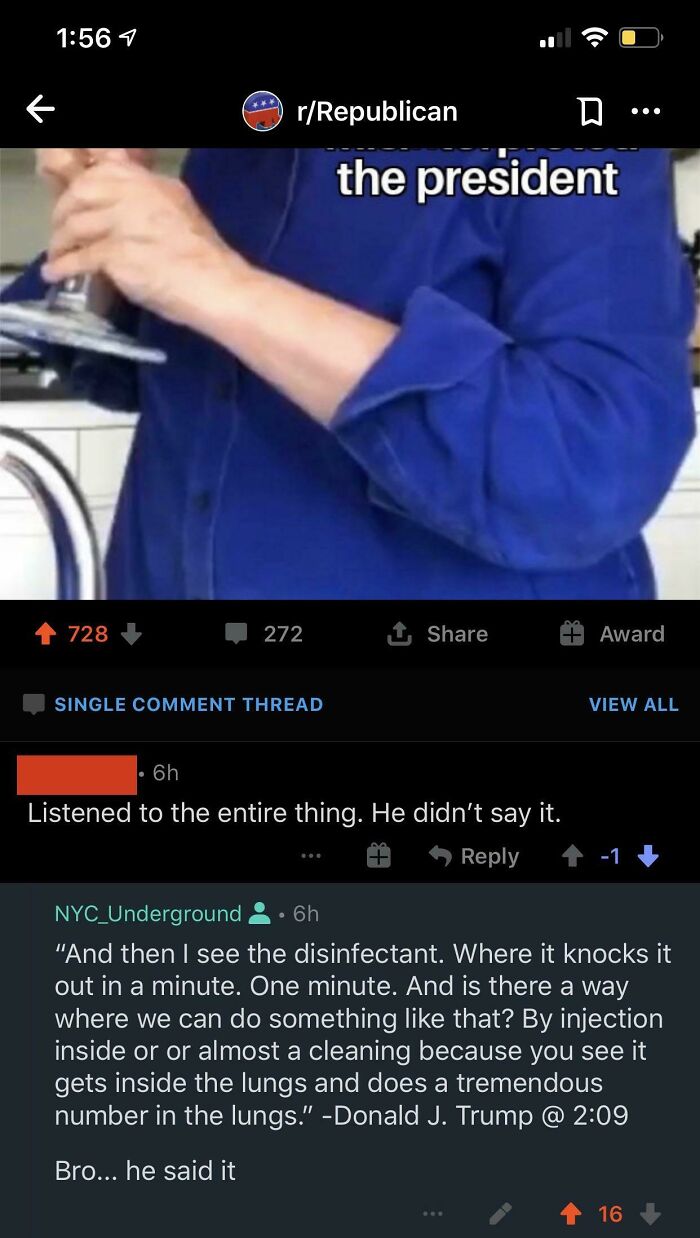 Banned From R/Republican For Violating Rules Of ‘Civility’... I Quoted Donald Trump