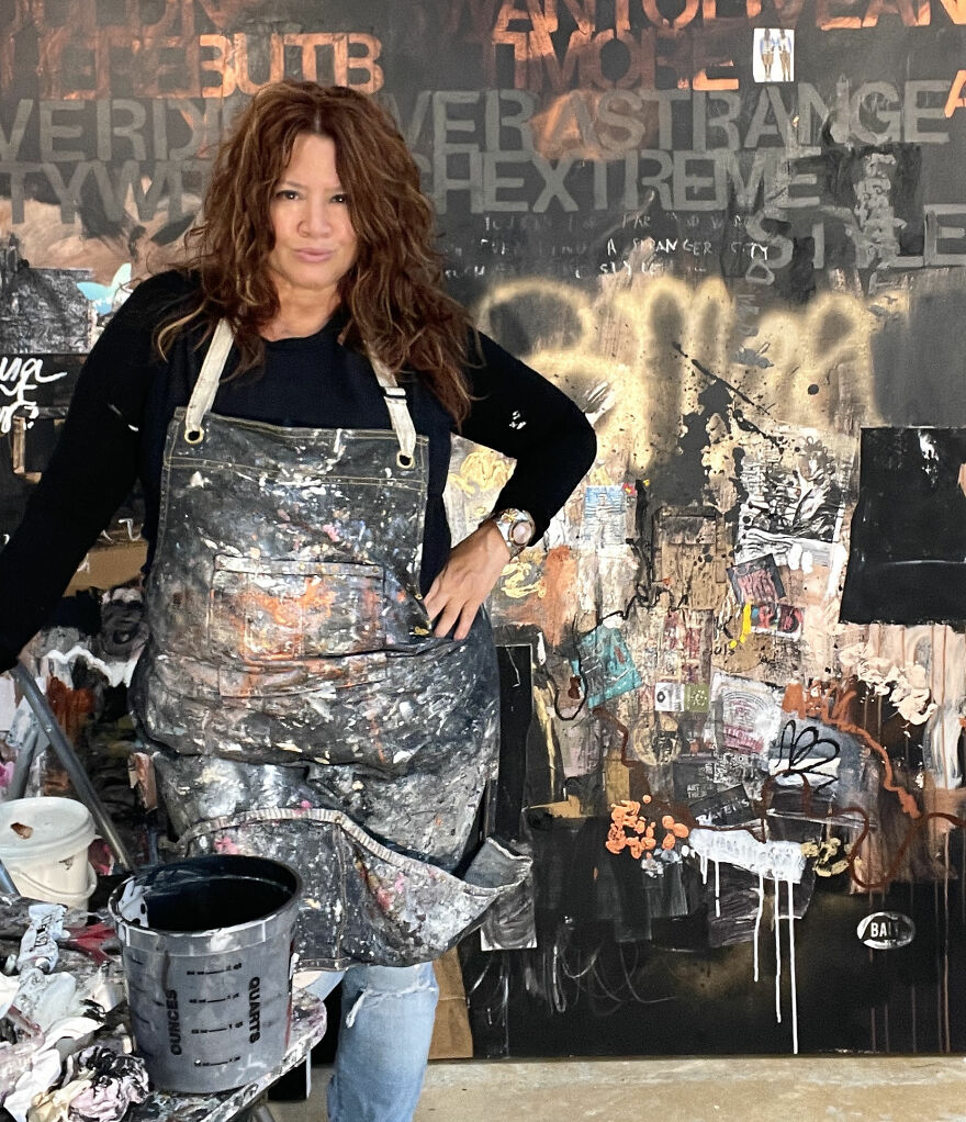 My Work Is Autobiographical. It’s The Way I Process Trauma From When I Was Younger. The Imagery I Use, Lyrics From Songs Represent That Time. Being Able To Successfully Work Through A Painting Creates Positives From Negatives. My Work Is Autobiographical. It’s The Way I Process Trauma From When I Was Younger. The Imagery I Use, Lyrics From Songs Represent That Time. Being Able To Successfully Work Through A Painting Creates Positives From Negatives.