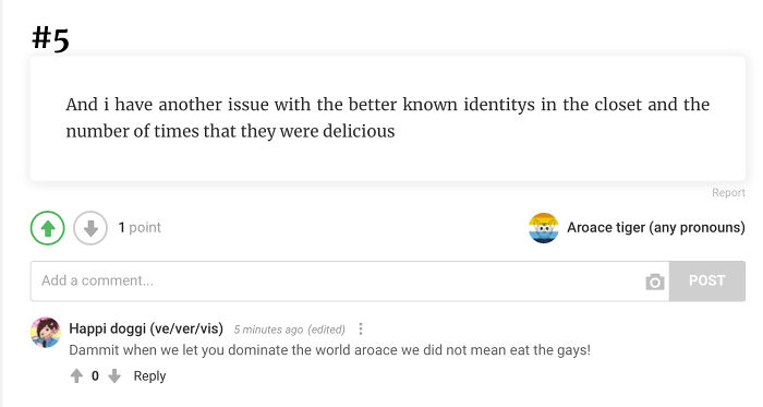 Hey, I Never Said It Can't Be Your Own Comment