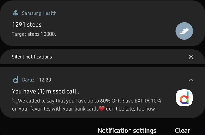 I Was Waiting For A Very Important Call And I Just Received This Notification From A Shopping App