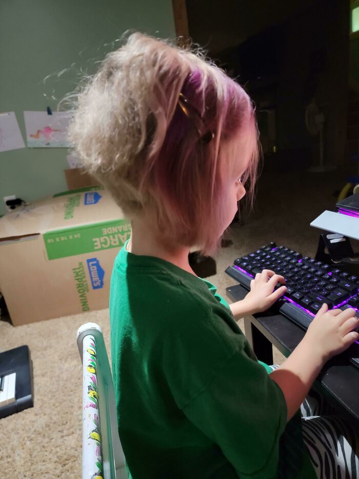 Came Home From Work This Evening To See That My Wife Gave My Kid A Karen Cut