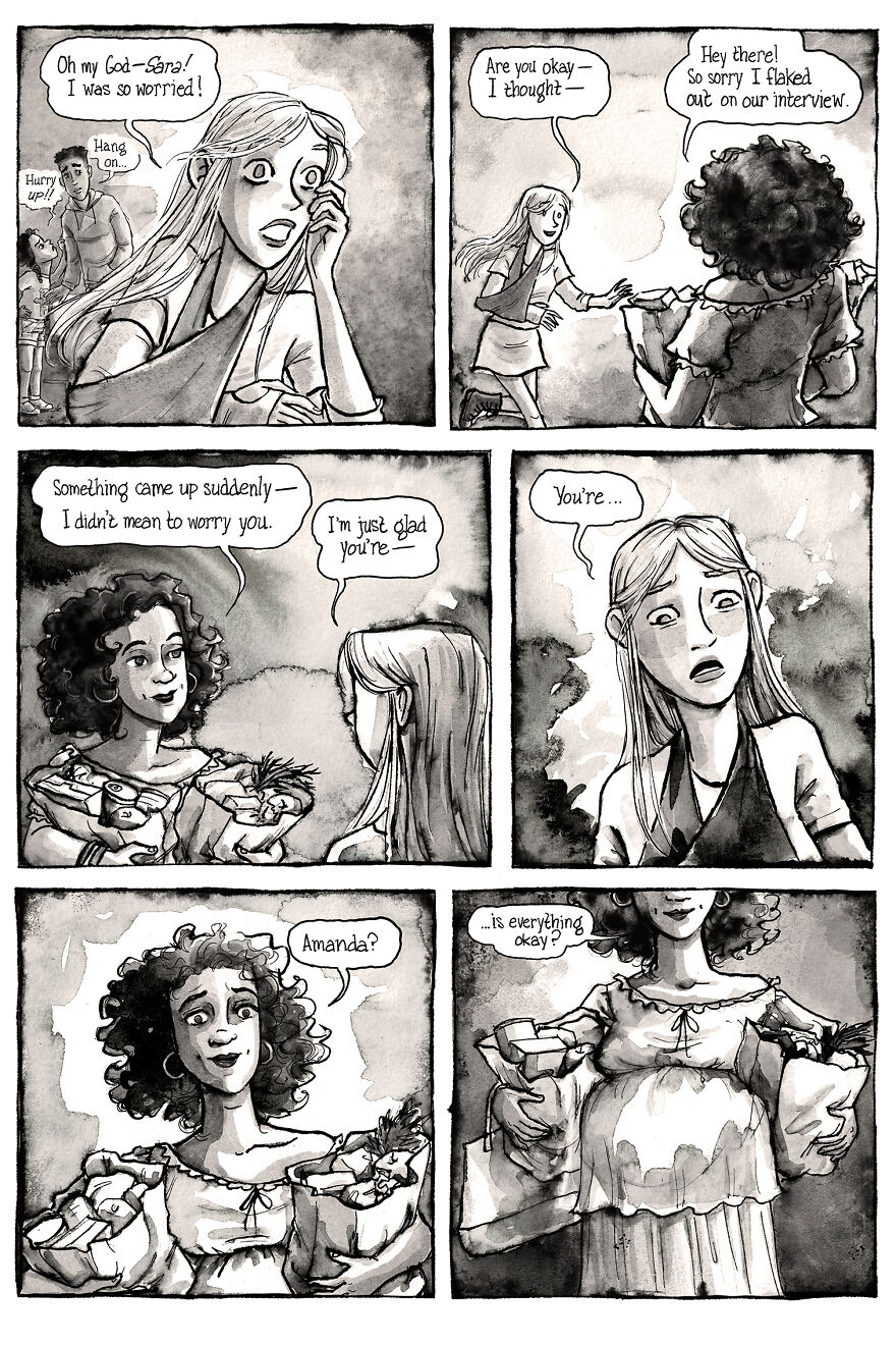 I&rsquo;m Creating A Dark Comic Series That&rsquo;s Full Of Creepy Small-Town Secrets (Part 3 Of My Horror Webcomic)