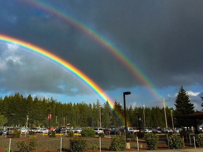 Double Rainbow - I Have Always Loved How The Colors Are Inverted In The Subsequent Bow