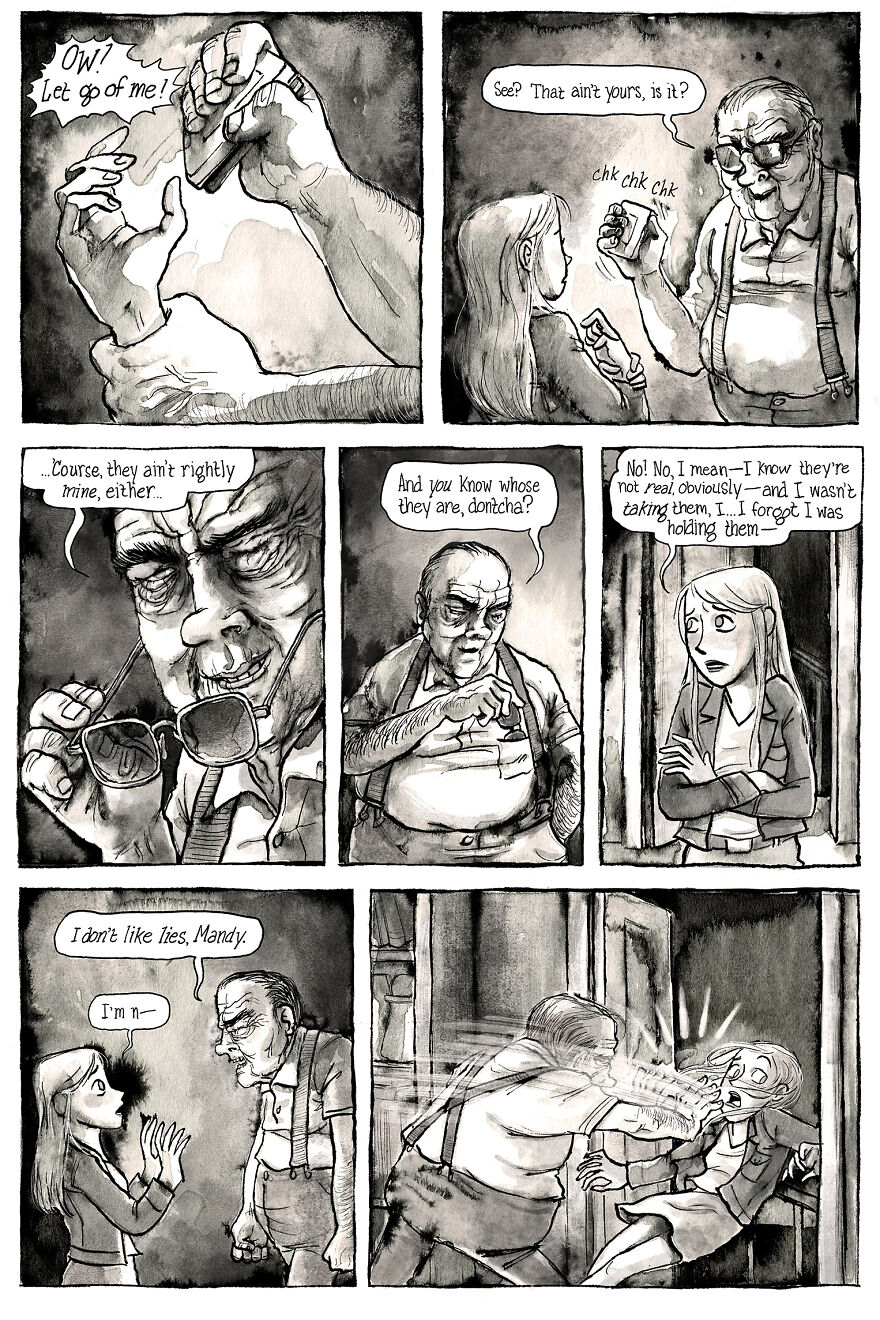 I&rsquo;m Creating A Dark Comic Series That&rsquo;s Full Of Creepy Small-Town Secrets (Part 3 Of My Horror Webcomic)