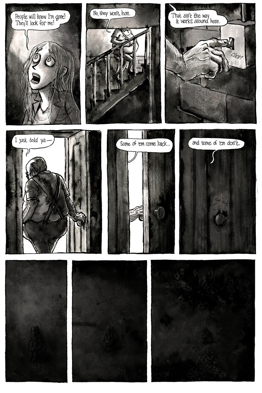I&rsquo;m Creating A Dark Comic Series That&rsquo;s Full Of Creepy Small-Town Secrets (Part 3 Of My Horror Webcomic)
