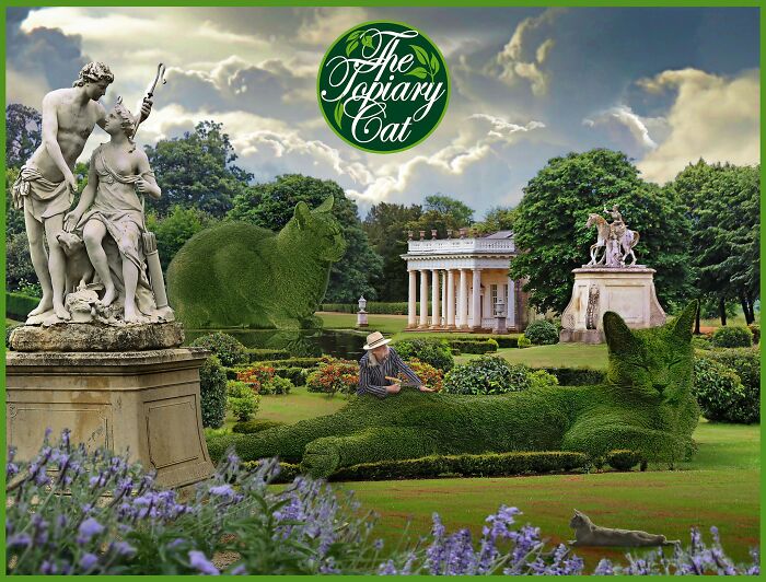 The 75-Year-Old Artist Has Been Creating Giant And Surreal Bushes In Honor Of The Deceased Cat For 5 Years (73 Pics)-Interview