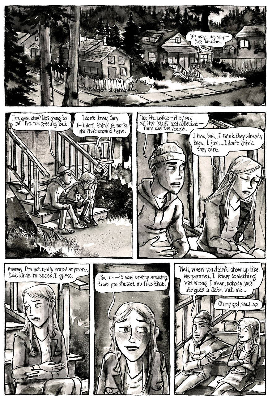 I&rsquo;m Creating A Dark Comic Series That&rsquo;s Full Of Creepy Small-Town Secrets (Part 3 Of My Horror Webcomic)