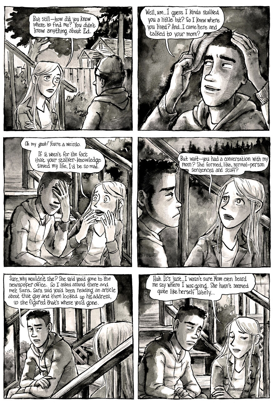 I&rsquo;m Creating A Dark Comic Series That&rsquo;s Full Of Creepy Small-Town Secrets (Part 3 Of My Horror Webcomic)