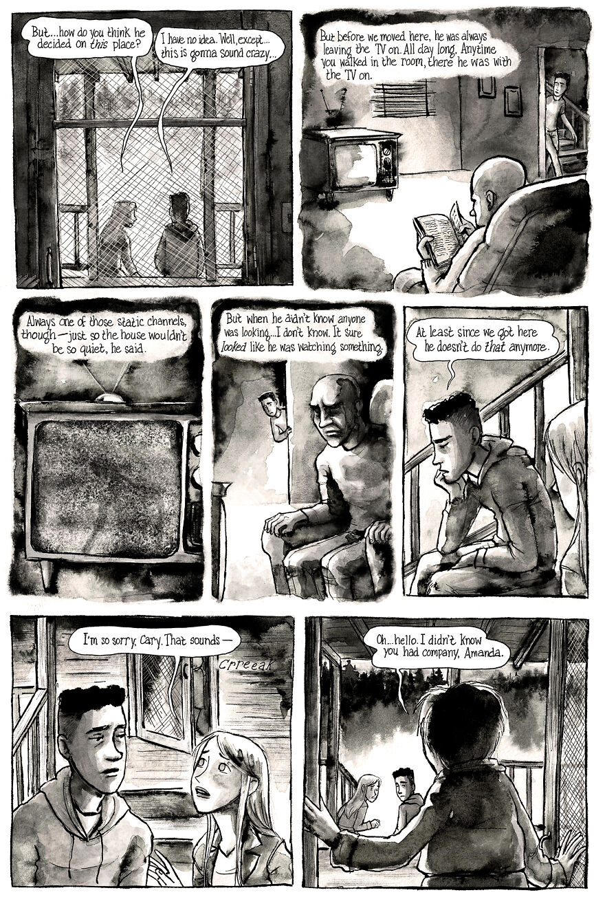 I&rsquo;m Creating A Dark Comic Series That&rsquo;s Full Of Creepy Small-Town Secrets (Part 3 Of My Horror Webcomic)