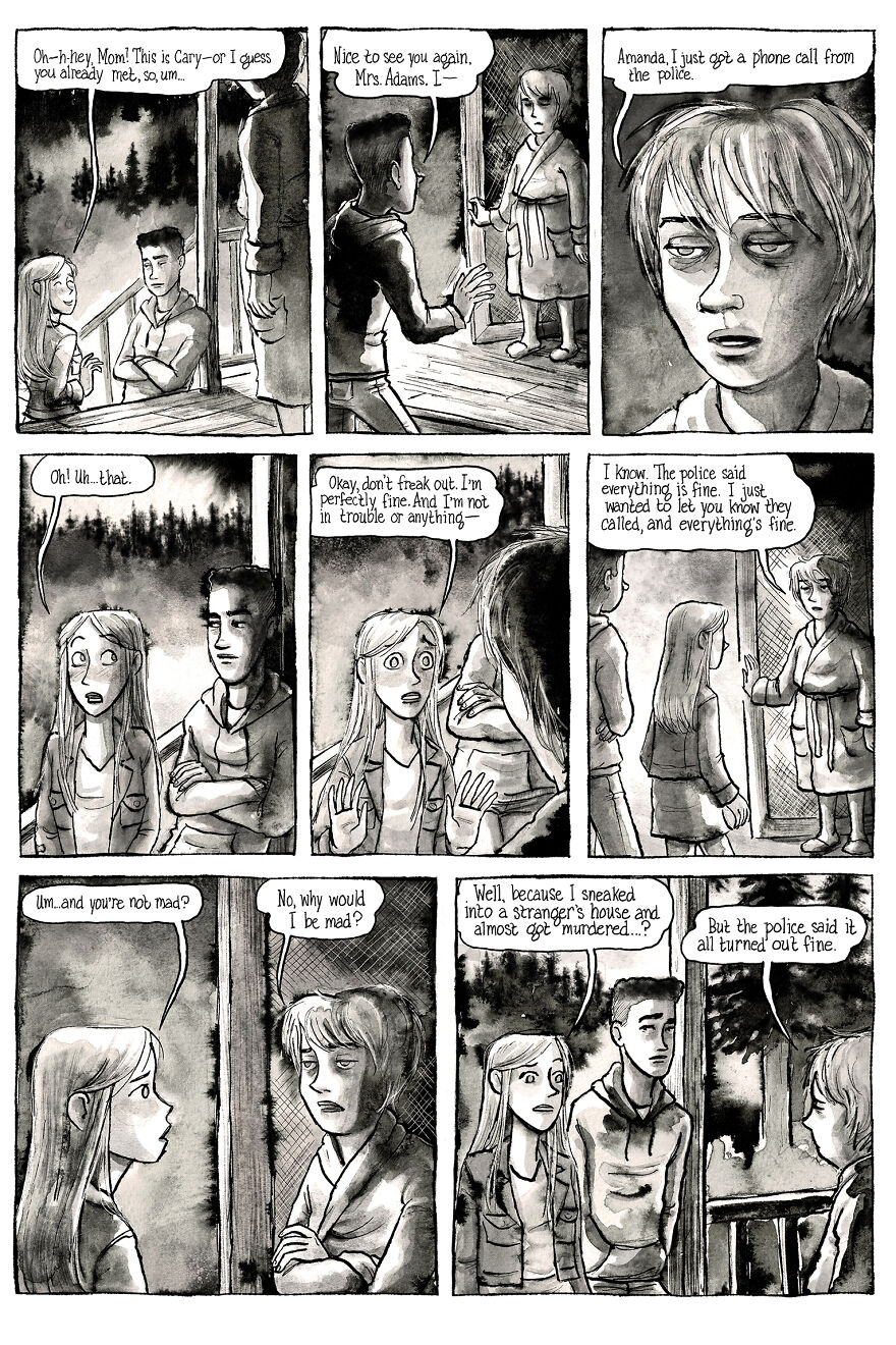 I&rsquo;m Creating A Dark Comic Series That&rsquo;s Full Of Creepy Small-Town Secrets (Part 3 Of My Horror Webcomic)