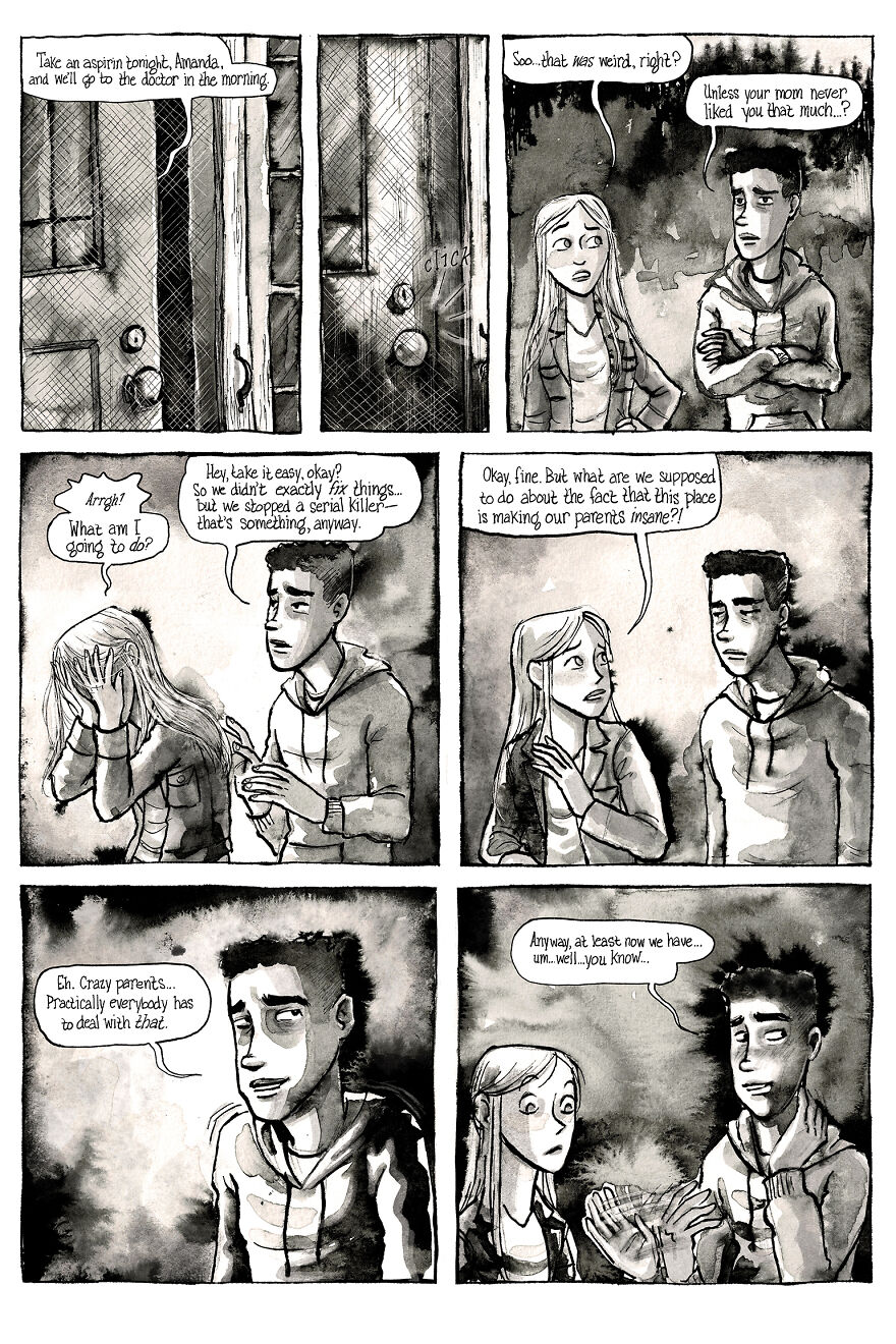 I&rsquo;m Creating A Dark Comic Series That&rsquo;s Full Of Creepy Small-Town Secrets (Part 3 Of My Horror Webcomic)