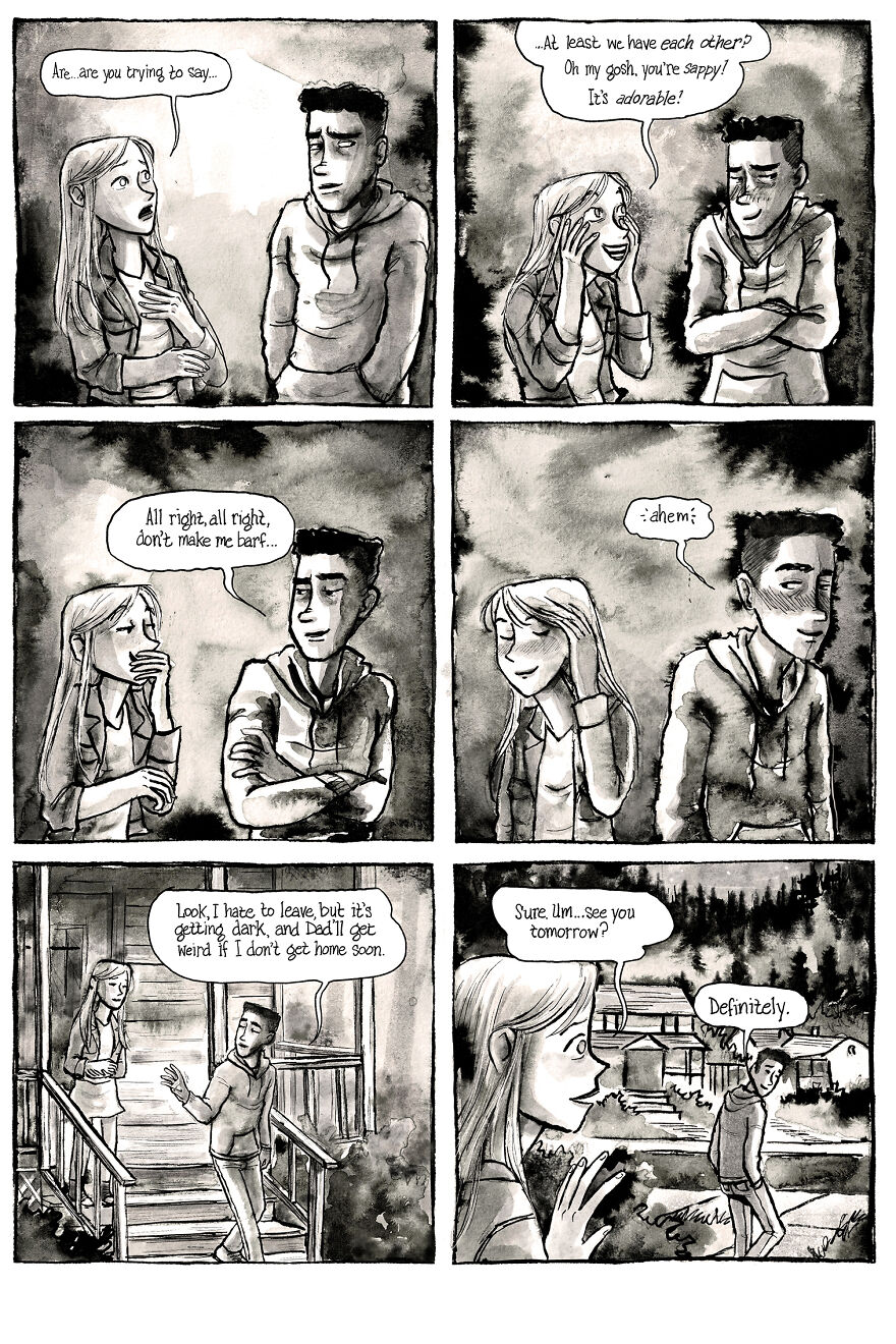 I&rsquo;m Creating A Dark Comic Series That&rsquo;s Full Of Creepy Small-Town Secrets (Part 3 Of My Horror Webcomic)