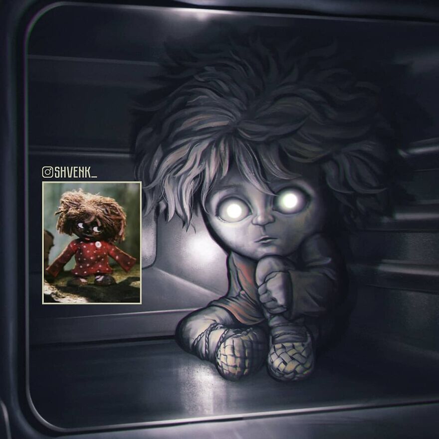 A Russian Artist Makes Her Favorite Soviet Cartoon Heroes More Realistic (28 Pics)