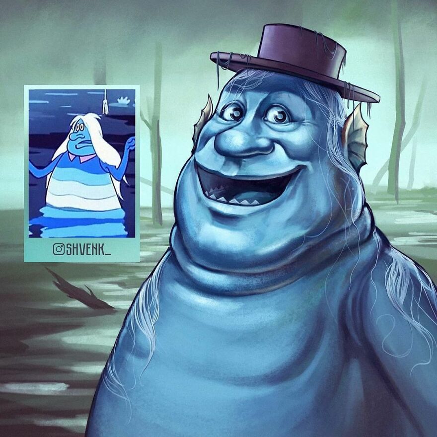 A Russian Artist Makes Her Favorite Soviet Cartoon Heroes More Realistic (28 Pics)