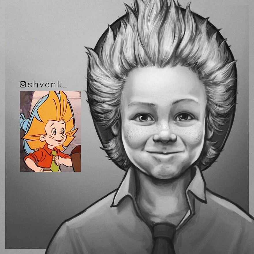 A Russian Artist Makes Her Favorite Soviet Cartoon Heroes More Realistic (28 Pics)