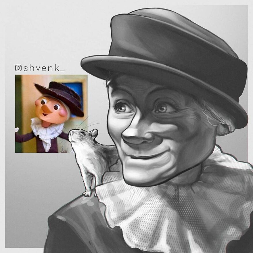 A Russian Artist Makes Her Favorite Soviet Cartoon Heroes More Realistic (28 Pics)