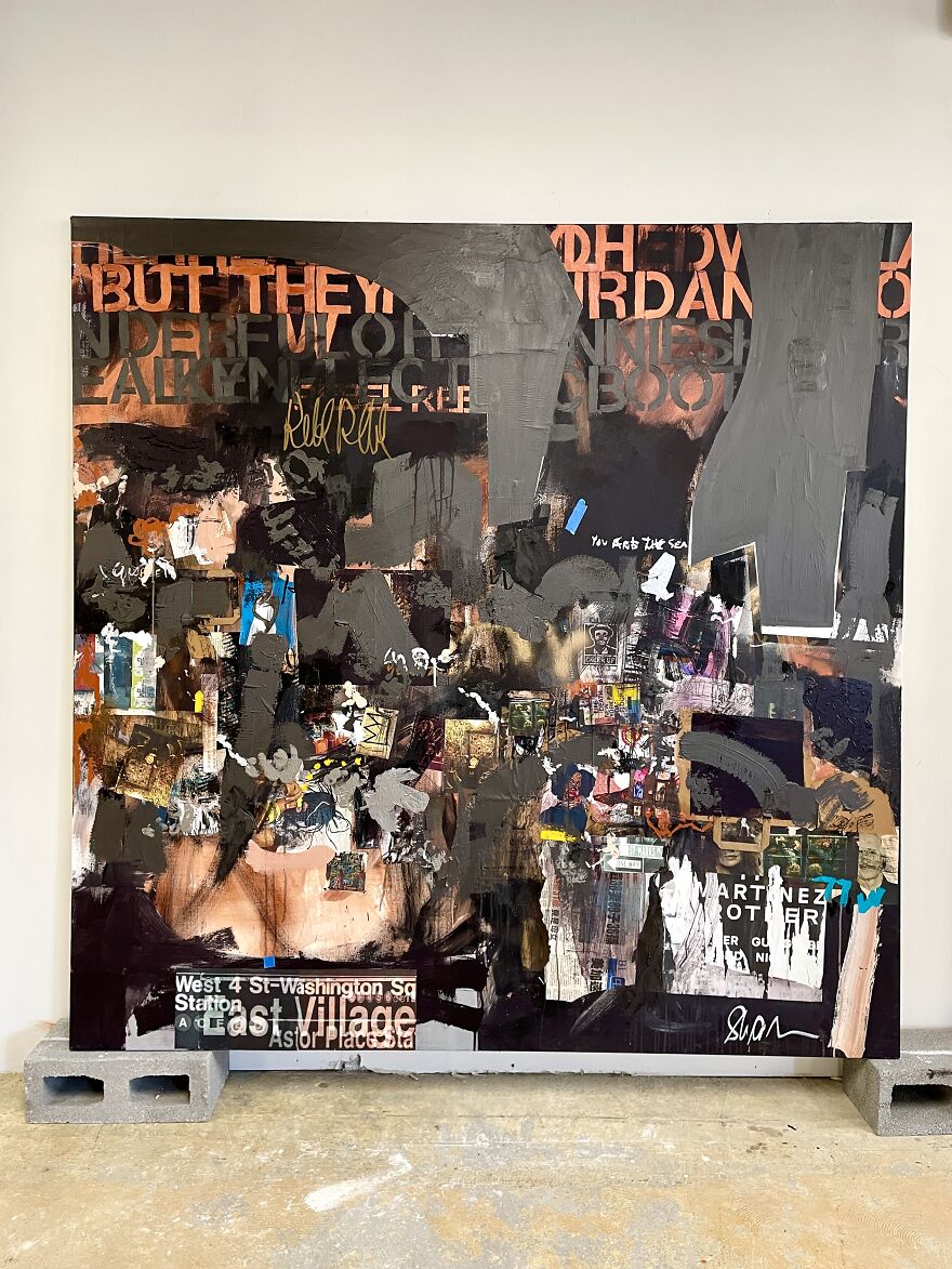 My Work Is Autobiographical. It’s The Way I Process Trauma From When I Was Younger. The Imagery I Use, Lyrics From Songs Represent That Time. Being Able To Successfully Work Through A Painting Creates Positives From Negatives. My Work Is Autobiographical. It’s The Way I Process Trauma From When I Was Younger. The Imagery I Use, Lyrics From Songs Represent That Time. Being Able To Successfully Work Through A Painting Creates Positives From Negatives.