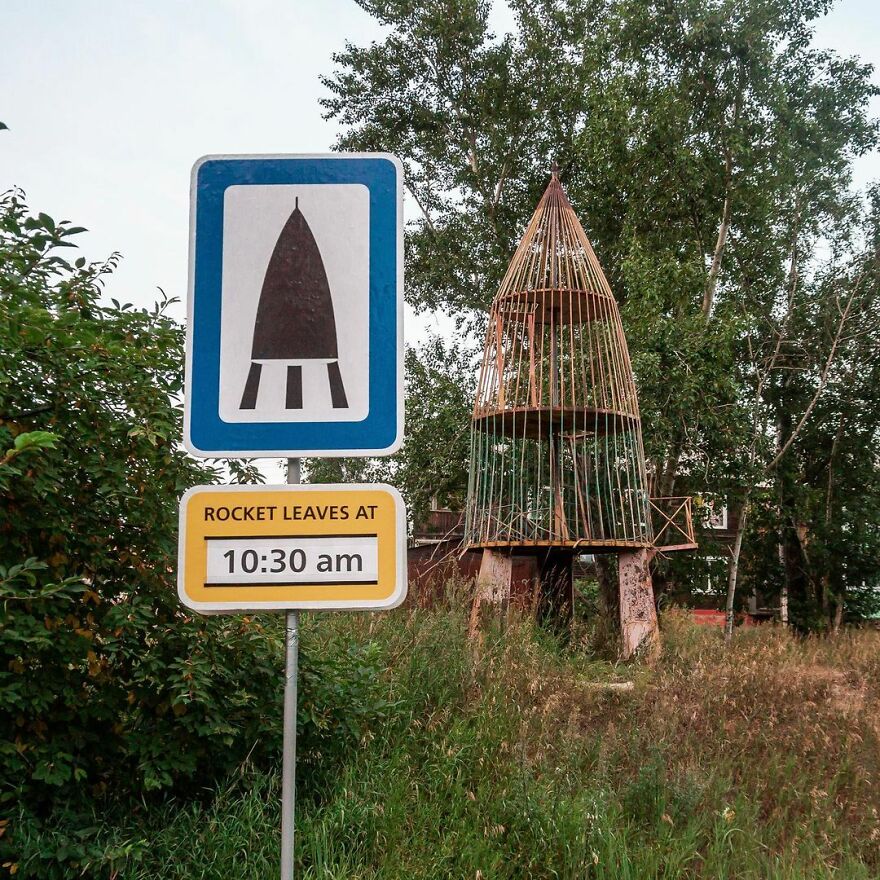 Artist Continues To Create Fun Street Signs Marking Small Places