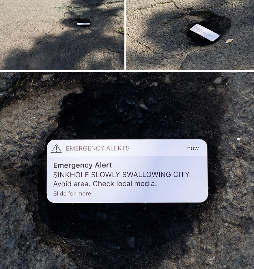 Artist Continues To Create Fun Street Signs Marking Small Places