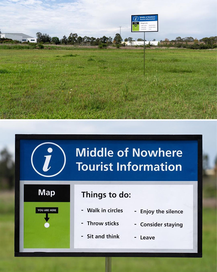 Artist Continues To Create Fun Street Signs Marking Small Places