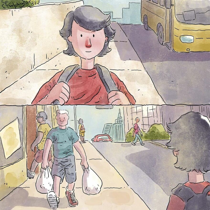 Este artista cuenta en 5 cómics historias desgarradoras sobre los problemas de la sociedad sin usar ni una palabra