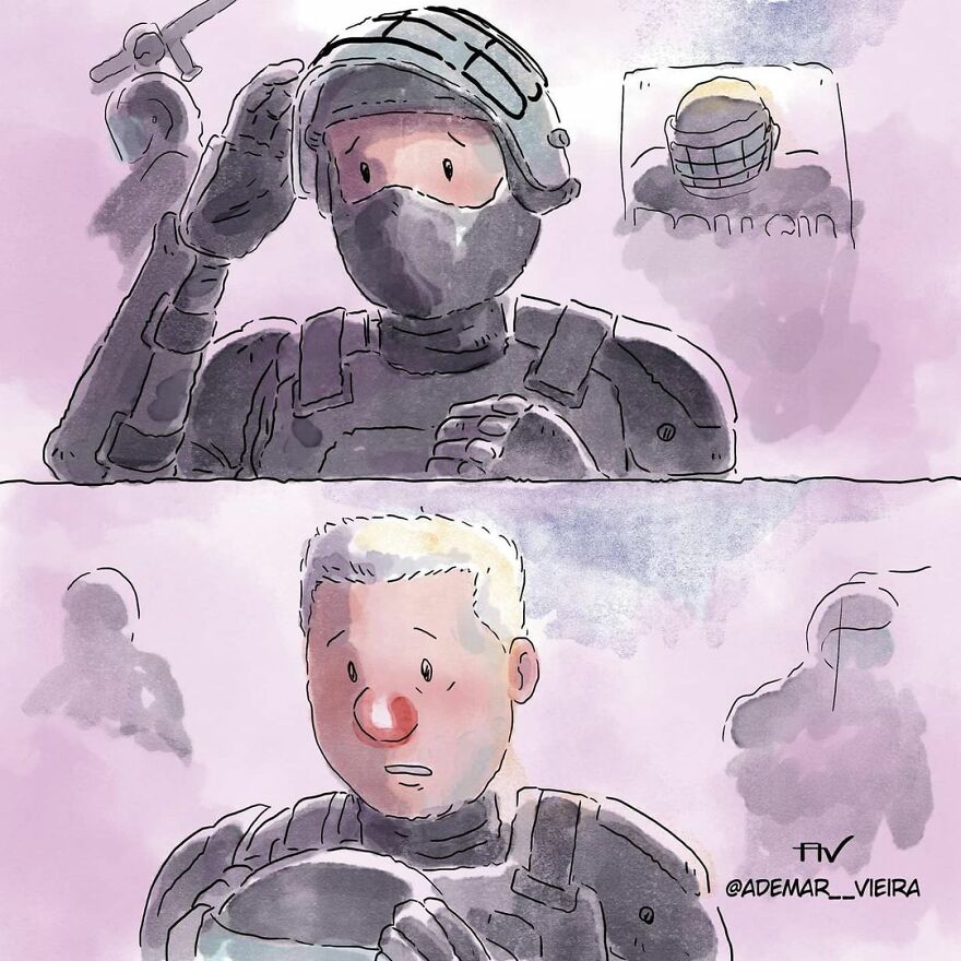 Este artista cuenta en 5 cómics historias desgarradoras sobre los problemas de la sociedad sin usar ni una palabra