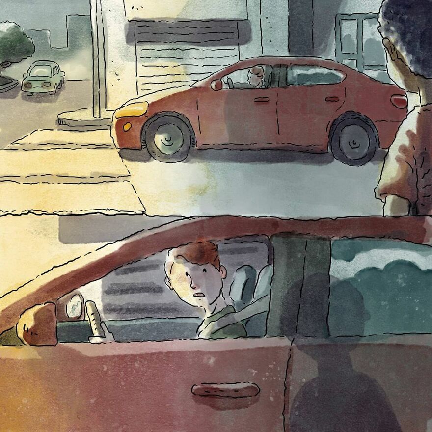 Este artista cuenta en 5 cómics historias desgarradoras sobre los problemas de la sociedad sin usar ni una palabra