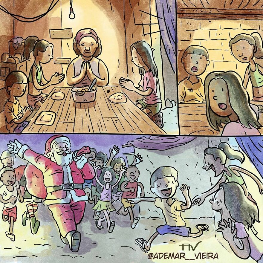 Este artista cuenta en 5 cómics historias desgarradoras sobre los problemas de la sociedad sin usar ni una palabra