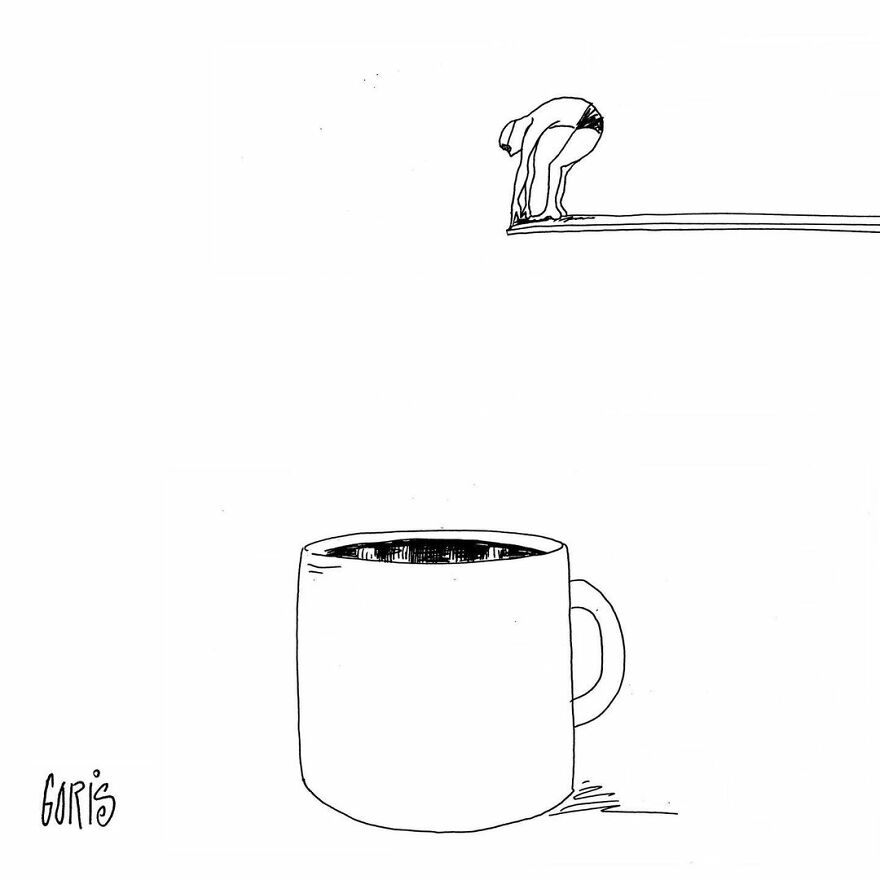 Artist Makes Random Comics About The Things That Happen Around Him