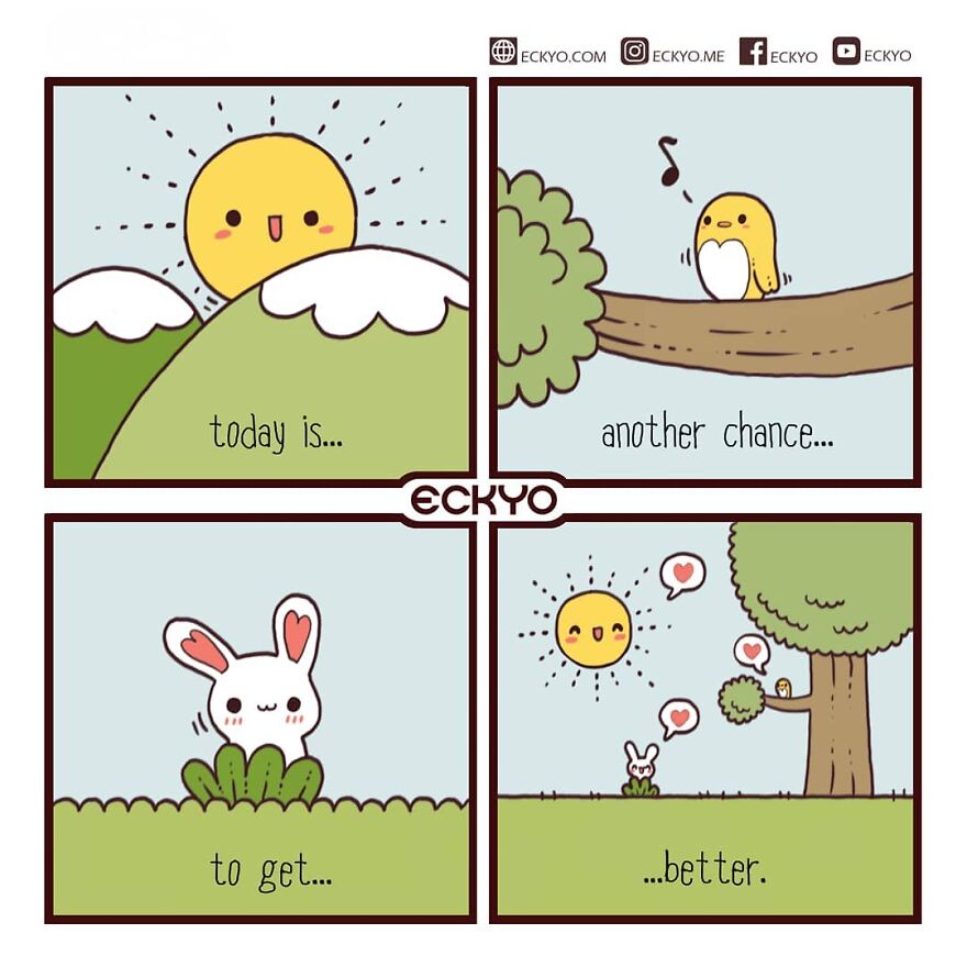 Artist Makes Uplifting Comics That Remind Us To Keep Going (New Pics)