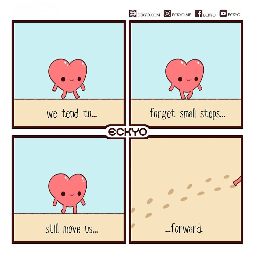 Artist Makes Uplifting Comics That Remind Us To Keep Going (New Pics)