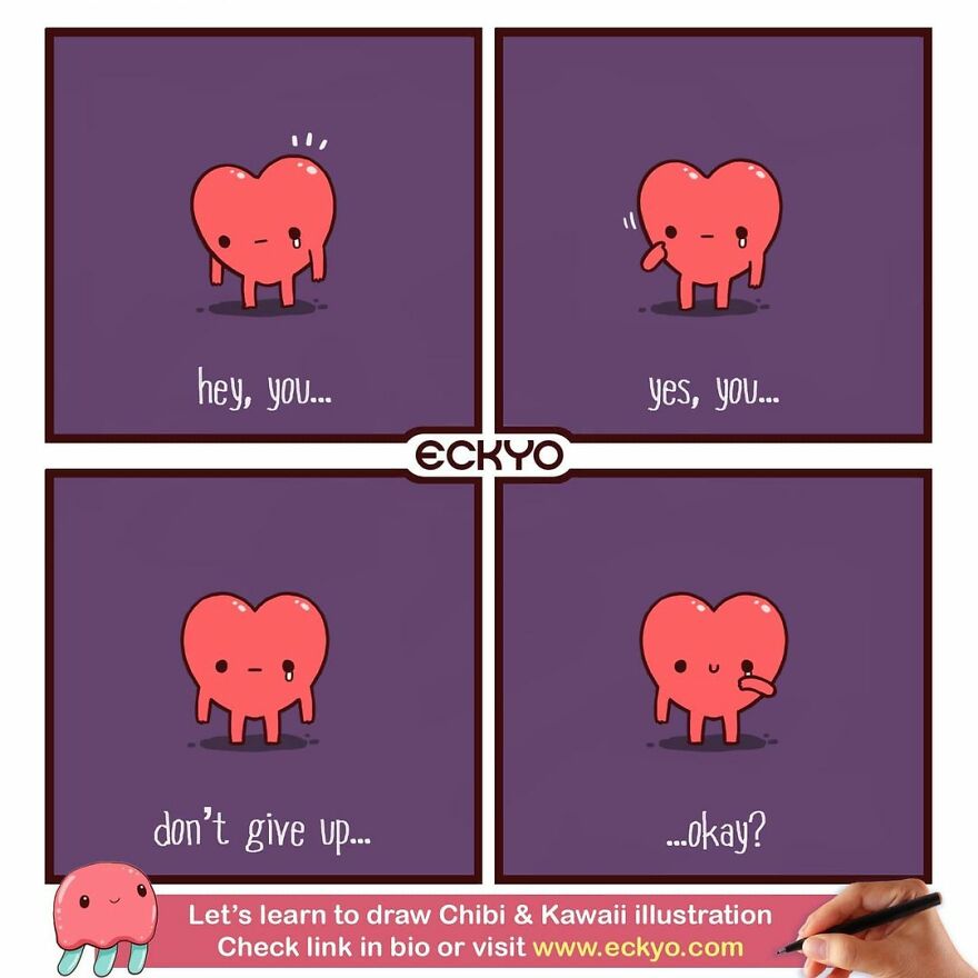 Artist Makes Uplifting Comics That Remind Us To Keep Going (New Pics)