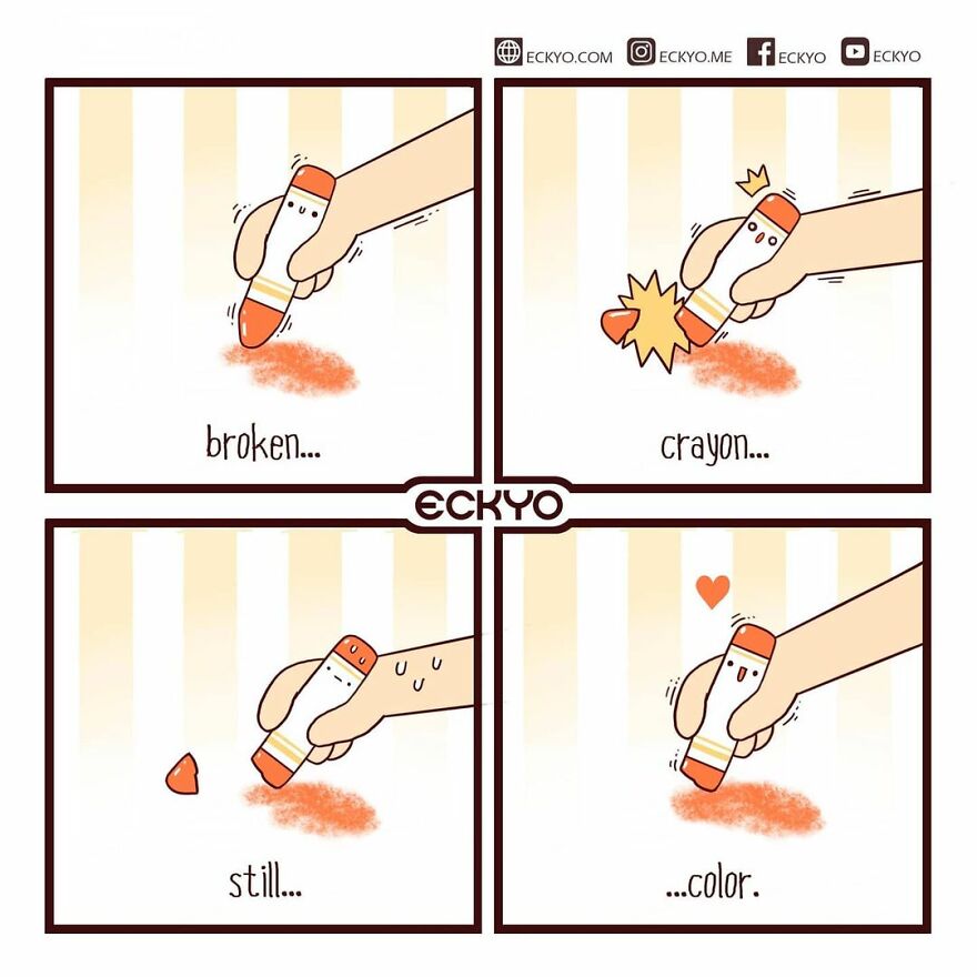 Artist Makes Uplifting Comics That Remind Us To Keep Going (New Pics)