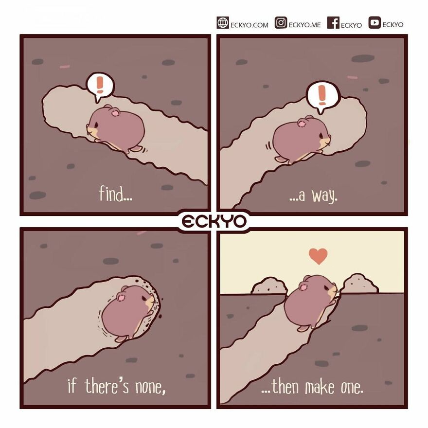 Artist Makes Uplifting Comics That Remind Us To Keep Going (New Pics)