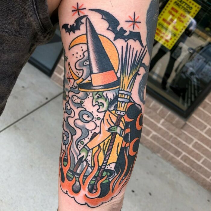 Spooky Halloween Tattoo