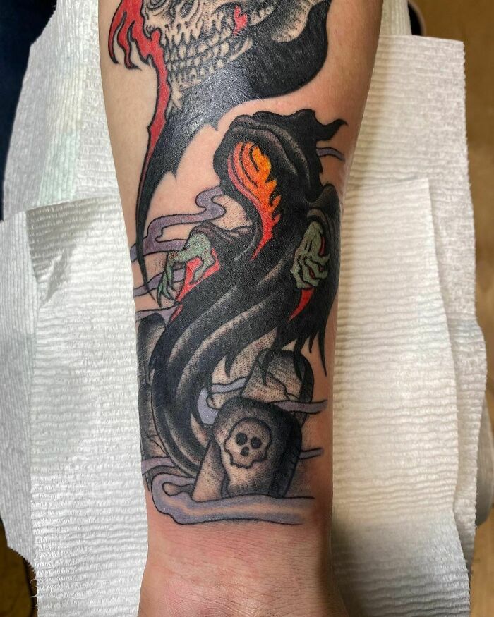 Spooky Halloween Tattoo