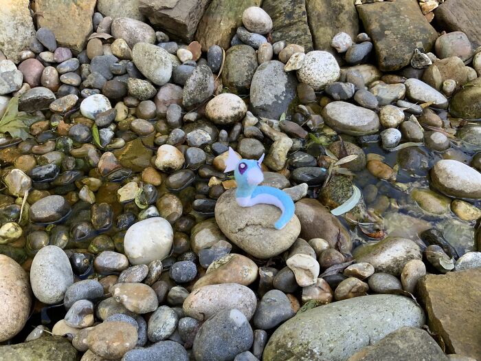 I Made A Tiny Pokemon Dratini Today, Its Cute! 😄🐉