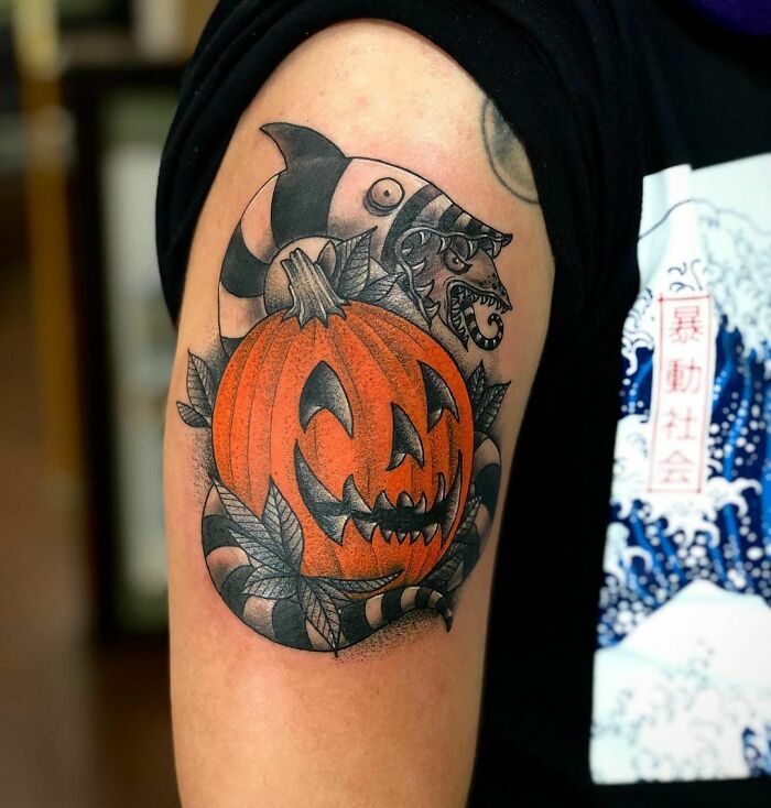 Spooky Halloween Tattoo