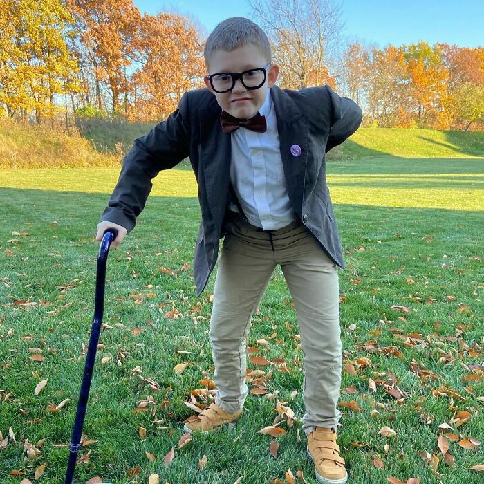 I Never Posted These Pictures Of Halloween. Landon Is Carl From The Pixar Movie Up