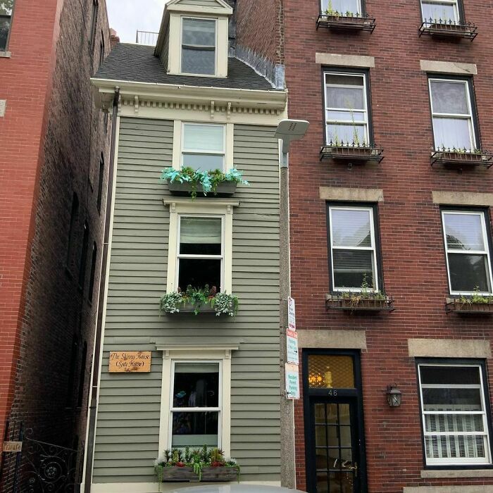 ¡Esta sí que es una casa delgada!