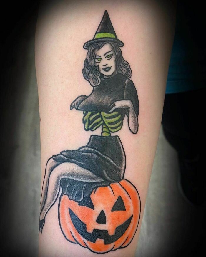 Spooky Halloween Tattoo