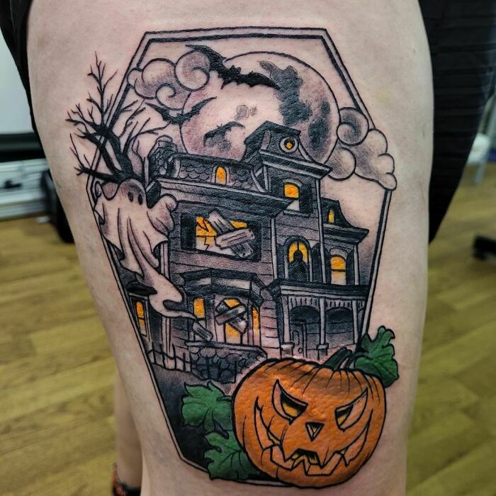 Spooky Halloween Tattoo
