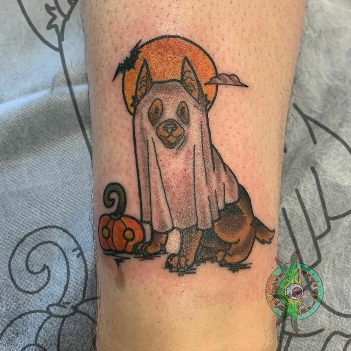 Spooky Halloween Tattoo