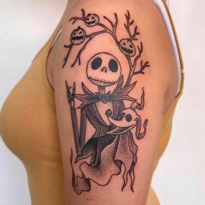 Spooky Halloween Tattoo