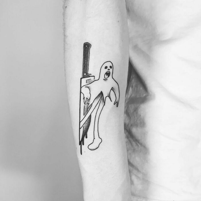 Spooky Halloween Tattoo