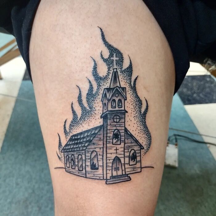 Spooky Halloween Tattoo